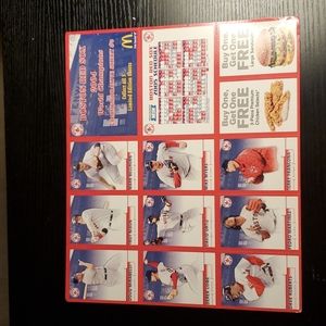 BOSTON RED SOX  UNCUT TRADING CARDS 2004
